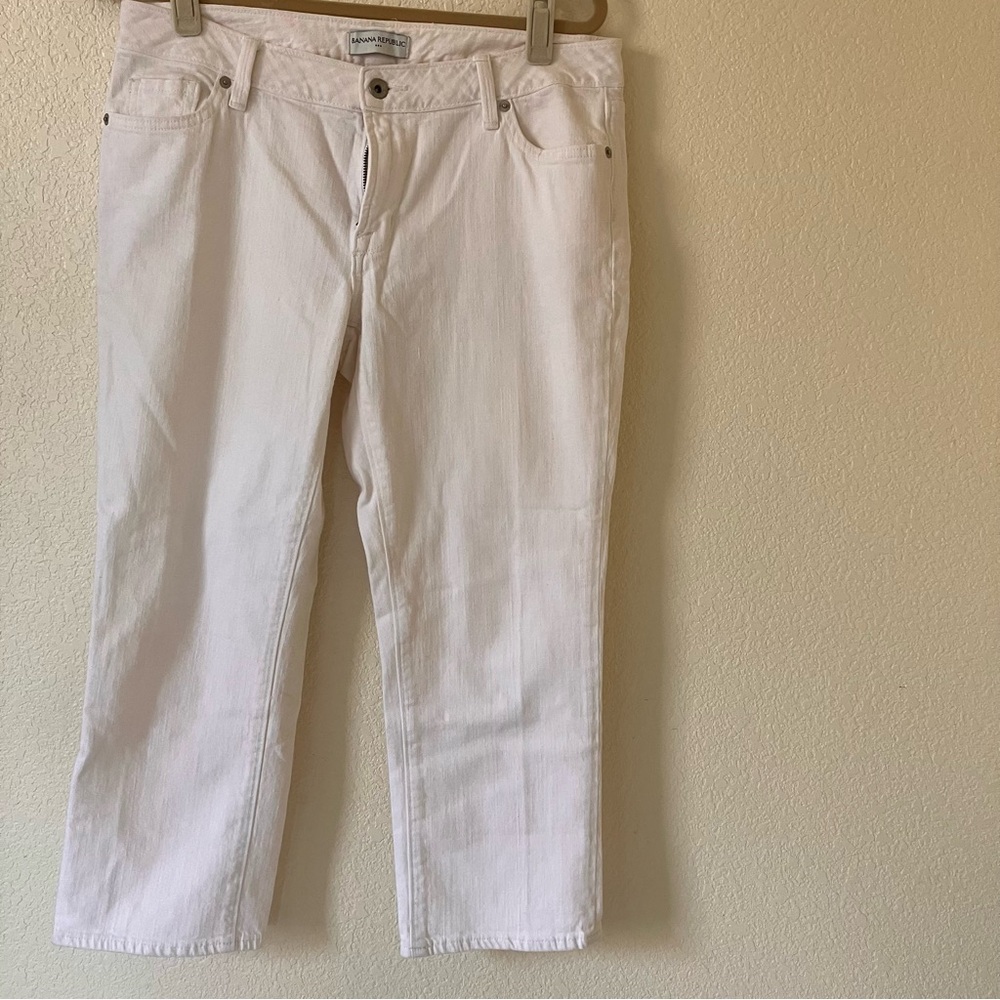 Banana Republic Off-White Jeans Size 12 used good condition
